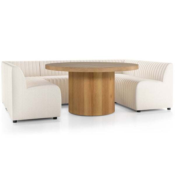 Home Fashion Augustine 106" Dining U-Shape Banquette Capri Oatmeal By Four Hands