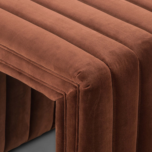 Home Fashion Augustine 21" Ottoman Surrey Auburn By Four Hands