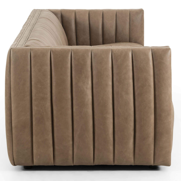 Home Fashion Augustine 97" Leather Sofa Palermo Drift By Four Hands