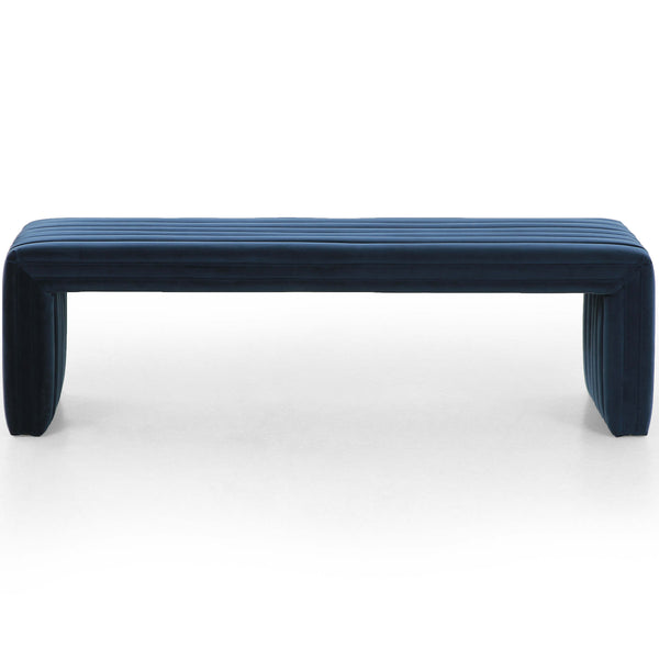 Home Fashion Augustine Bench Sapphire Navy By Four Hands