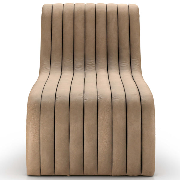 Home Fashion Augustine Leather Chaise Lounge Palermo Drift By Four Hands