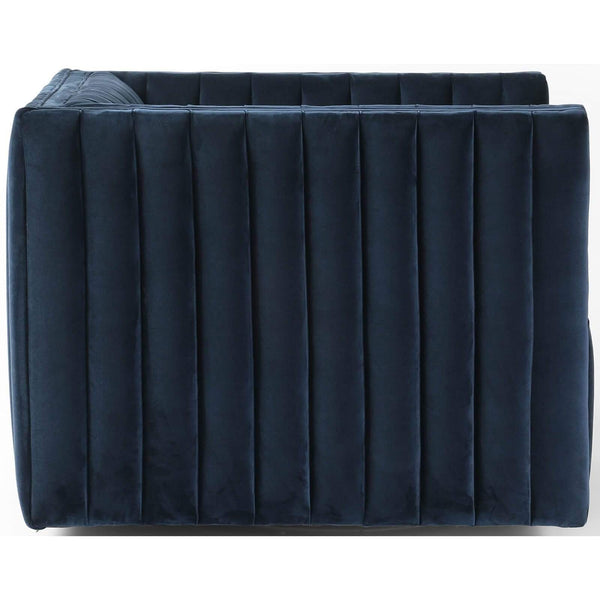 Home Fashion Augustine Swivel Chair Sapphire Navy By Four Hands