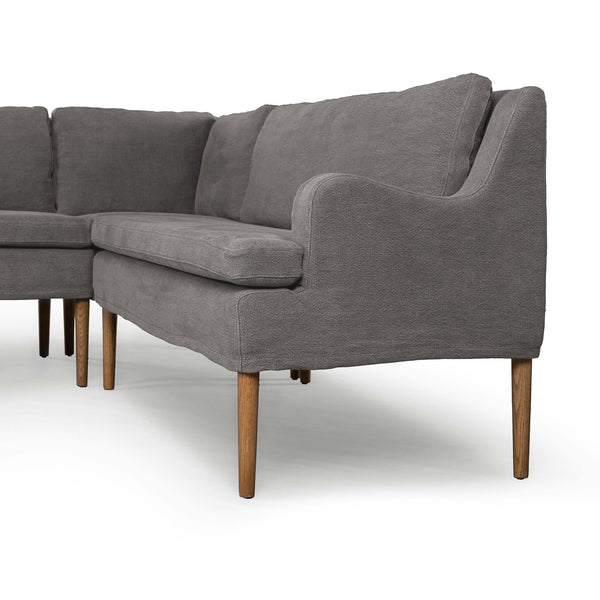 Home Fashion Aurelia Dining Banquette L-Shape Broadway Denim By Amber Lewis X Four Hands