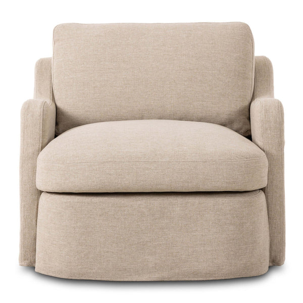 Home Fashion Aurelia Outdoor Swivel Chair Alessi Buff By Amber Lewis X Four Hands