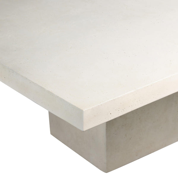 Home Fashion Avila 60" Outdoor Dining Table Aged White By Amber Lewis X Four Hands