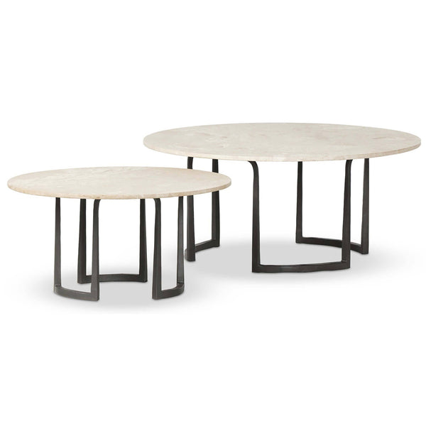 home fashion Axtell Nesting Coffee Table Lunar Marble by Four Hands