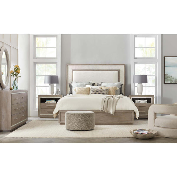 Home Fashion Balboa 2 Drawer Nightstand Washed Gray