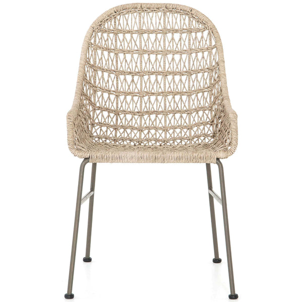 Home Fashion Bandera Outdoor Woven Dining Chair Vintage White Set Of 2 By Four Hands
