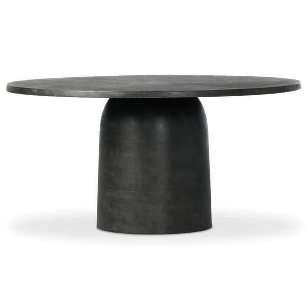 home fashion Basil 60" Outdoor Dining Table Aged Grey by Four Hands