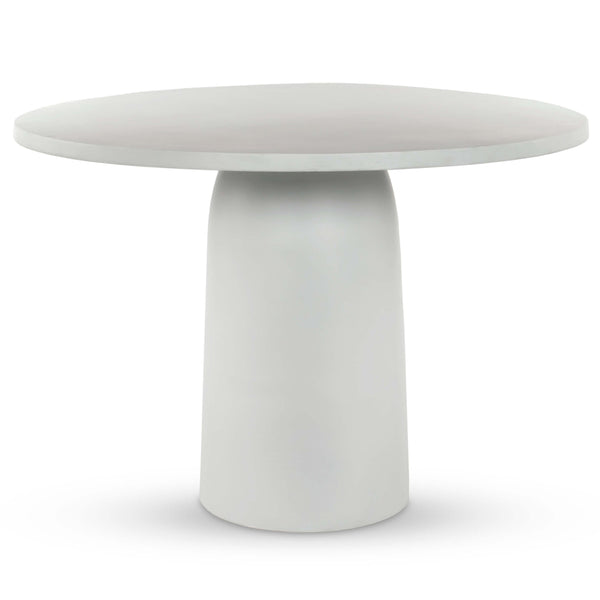 home fashion Basil Outdoor Dining Table Matte White by Four Hands