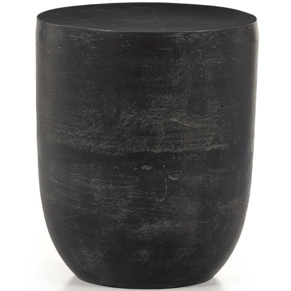 home fashion Basil Outdoor Drink Table Aged Grey by Four Hands