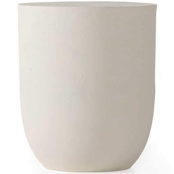 Home Fashion Basil Outdoor Drink Table Matte White By Four Hands