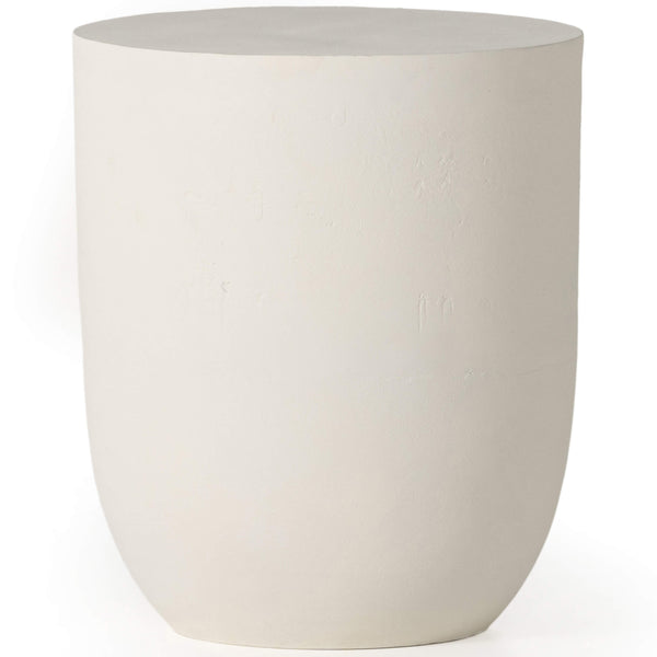 home fashion Basil Outdoor Drink Table Matte White by Four Hands