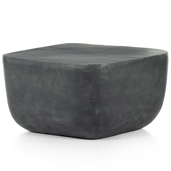 home fashion Basil Square Outdoor End Table Aged Grey by Four Hands