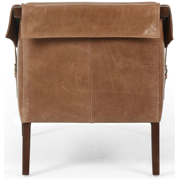 Home Fashion Bauer Leather Chair Warm Taupe Dakota By Four Hands