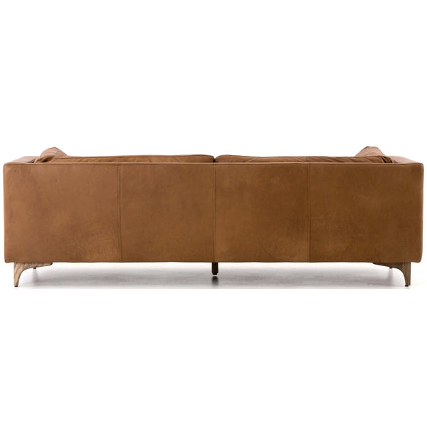 Home Fashion Beckwith Leather Sofa Natural Washed Camel By Four Hands