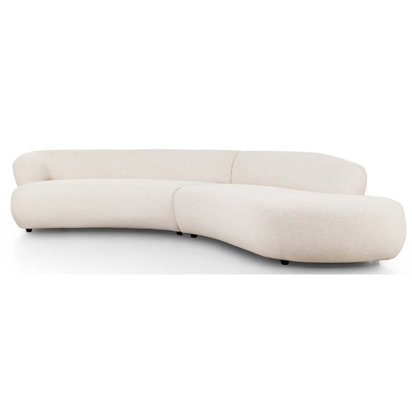 home fashion Belen 2-Piece Chaise Sectional Nomad Snow by Four Hands