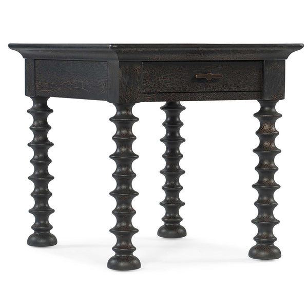 home fashion Big Sky Turned Leg End Table Charred Timber