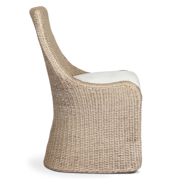 Home Fashion Blaire Outdoor Dining Chair Arashi Salt/Vintage White Set Of 2 By Four Hands