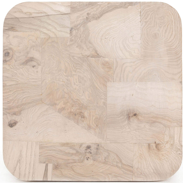 Home Fashion Blanco End Table Bleached Burl By Four Hands