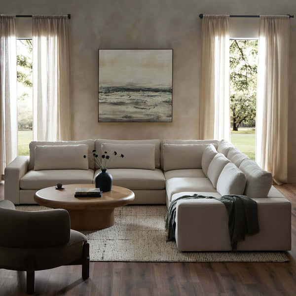Home Fashion Bloor 5 Piece Sectional Clairmont Sand By Four Hands