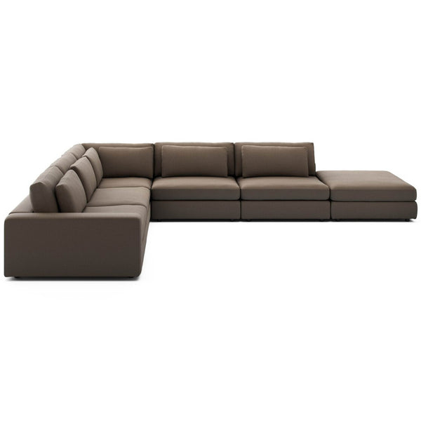 Home Fashion Bloor 5 Piece Sectional Savoy Coffee By Four Hands