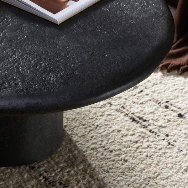 Home Fashion Bonnie Coffee Table Textured Black By Four Hands