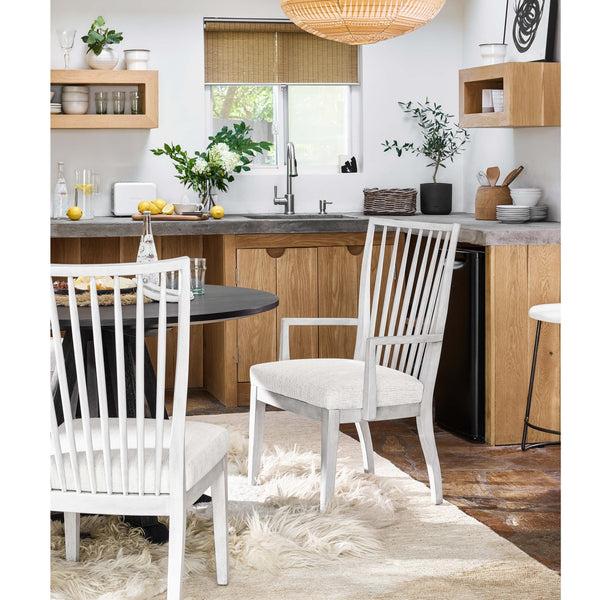 Home Fashion Bowen Arm Chair Dove Wing/Picket Fence