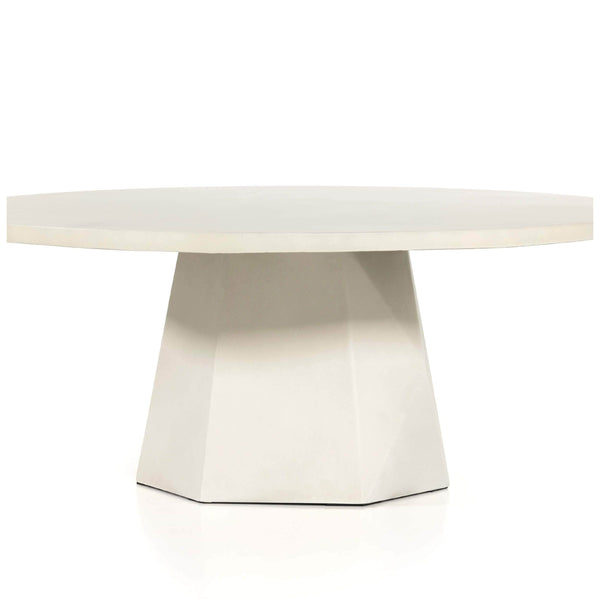 Home Fashion Bowman Outdoor Coffee Table White Concrete By Four Hands