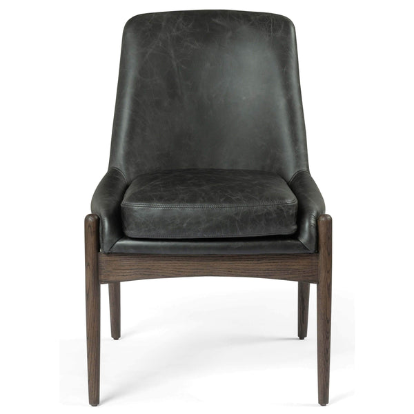 Home Fashion Braden Leather Dining Chair Durango Smoke Set Of 2 By Four Hands