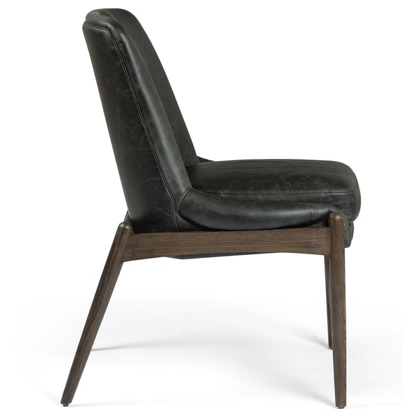 Home Fashion Braden Leather Dining Chair Durango Smoke Set Of 2 By Four Hands