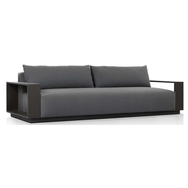 Home Fashion Branford Outdoor Metal Sofa Arashi Graphite By Four Hands