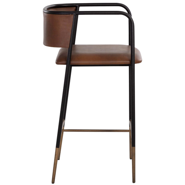 Home Fashion Brenan Bar & Counter Stool Bravo Cognac Set Of 2