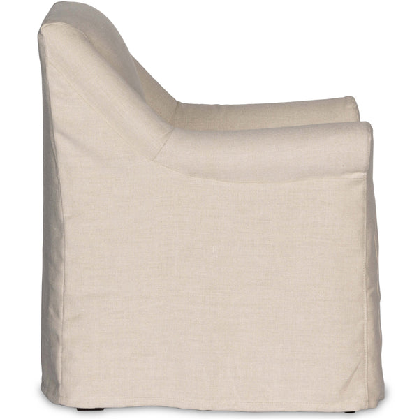 Home Fashion Bridges Slipcover Arm Chair Brussels Natural By Four Hands