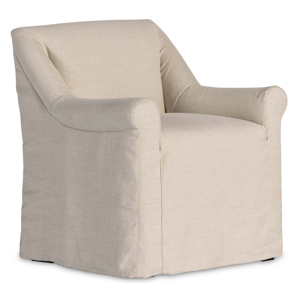 home fashion Bridges Slipcover Arm Chair Brussels Natural by Four Hands