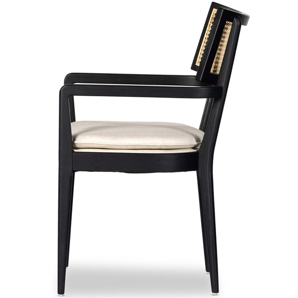 Home Fashion Britt Arm Chair Brushed Ebony By Four Hands