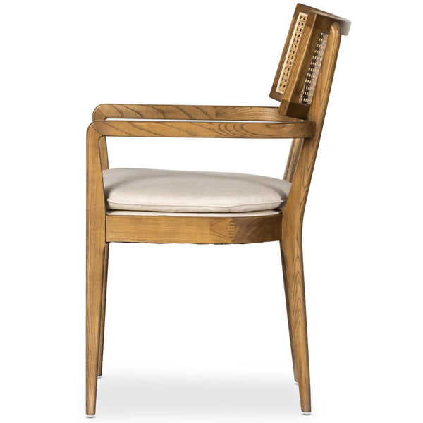 Home Fashion Britt Arm Chair Toasted Nettlewood By Four Hands