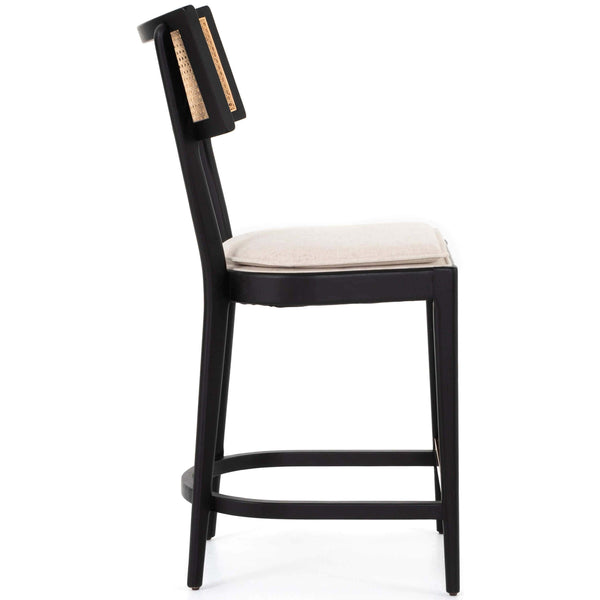 Home Fashion Britt Counter Stool Brushed Ebony By Four Hands