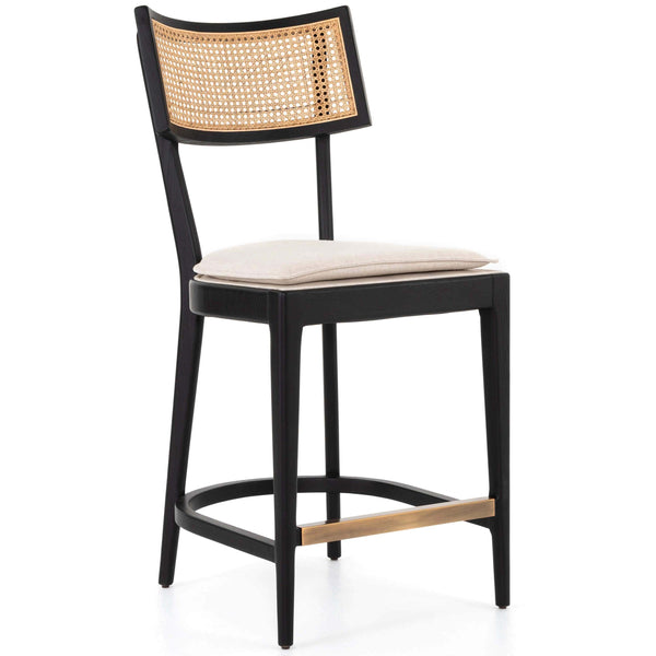 home fashion Britt Counter Stool Brushed Ebony by Four Hands