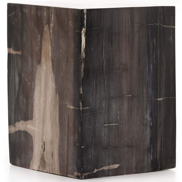 Home Fashion Buck End Table Dark Petrified Wood By Four Hands