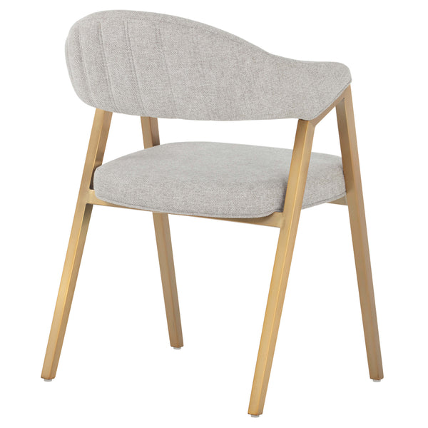 Home Fashion Burgos Arm Chair Belfast Heather Grey Set Of 2