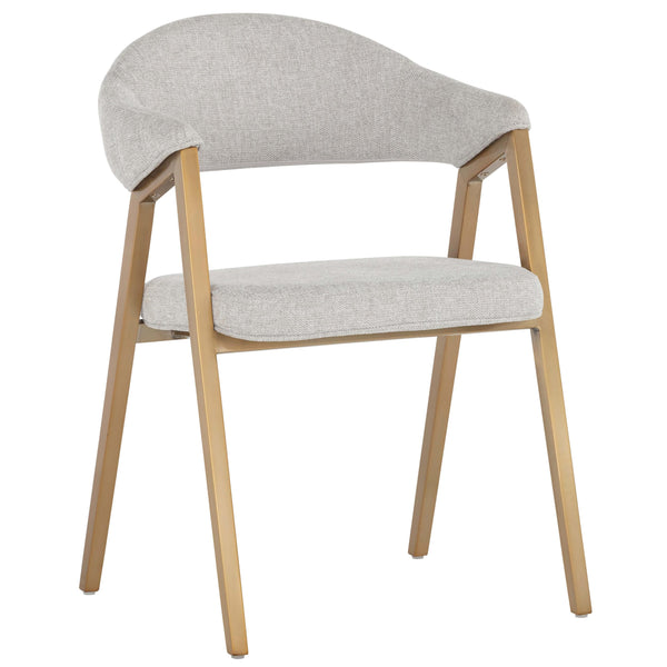 home fashion Burgos Arm Chair Belfast Heather Grey Set of 2