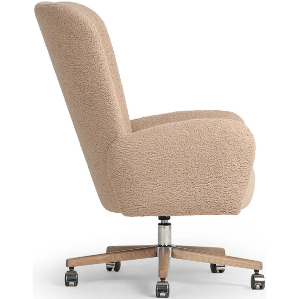 Home Fashion Cade Desk Chair Sheepskin Camel By Four Hands
