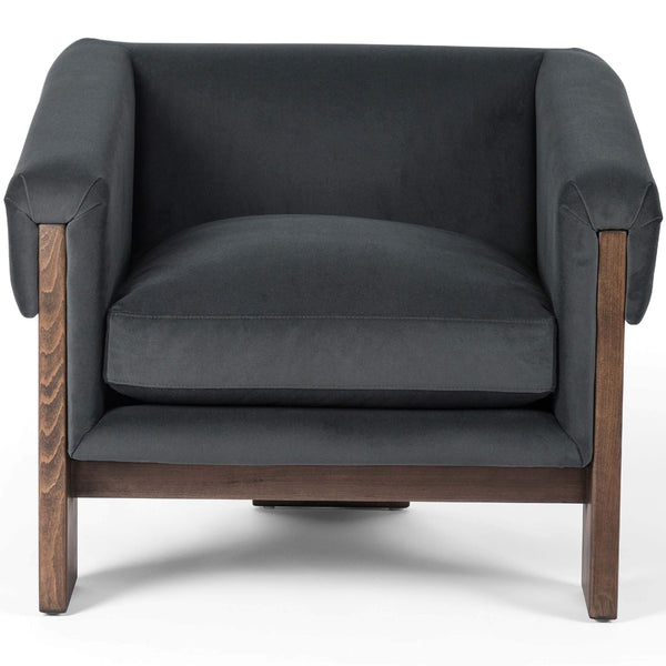 Home Fashion Cairo Chair Modern Velvet Smoke By Four Hands