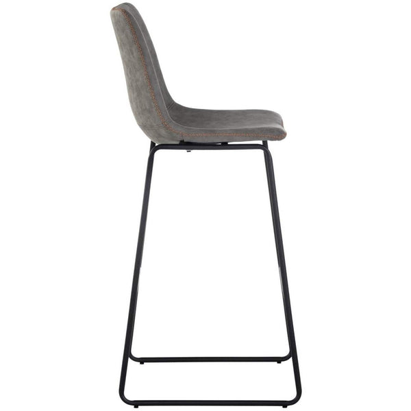 Home Fashion Cal Bar & Counter Stool Antique Grey Set Of 2