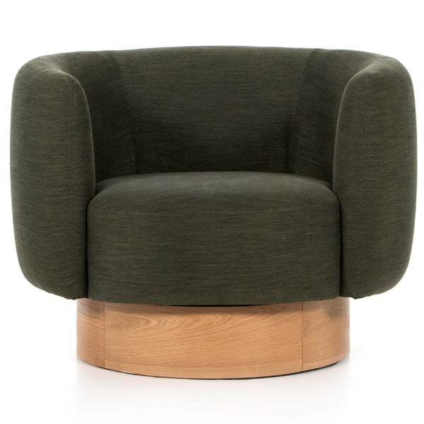 Home Fashion Calista Swivel Chair Atlantis Moss By Four Hands