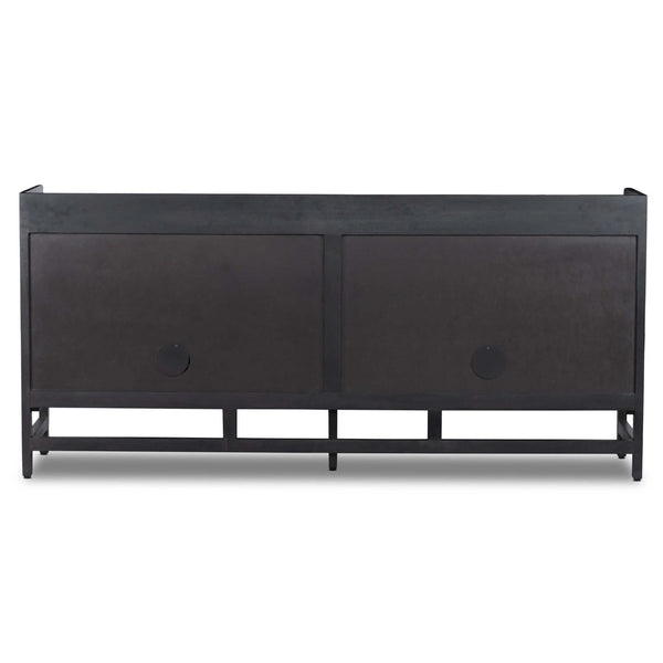 Home Fashion Caprice 72" Sideboard Black Wash W/Black Cane By Four Hands