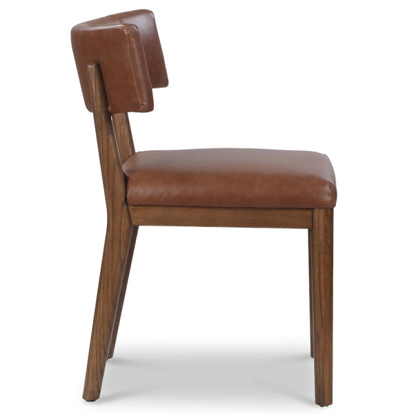 Home Fashion Cardell Leather Dining Chair Sonoma Chestnut Set Of 2 By Four Hands