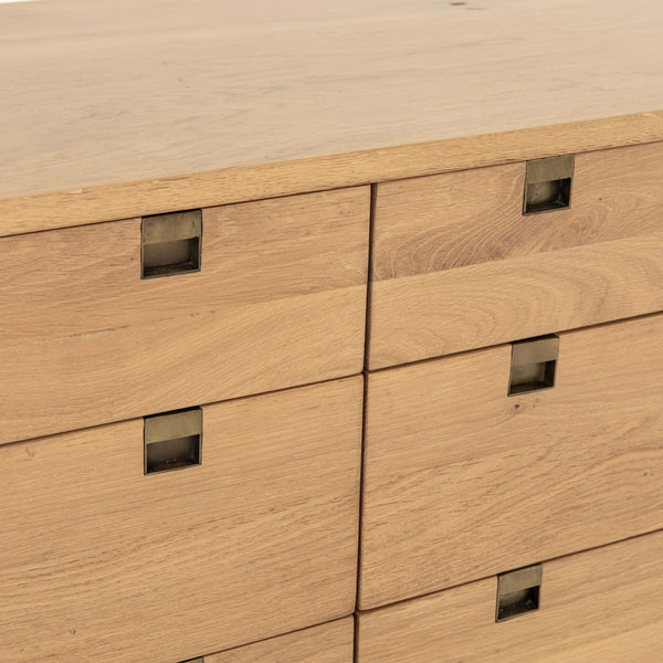 Home Fashion Carlisle 6 Drawer Dresser Natural Oak By Four Hands
