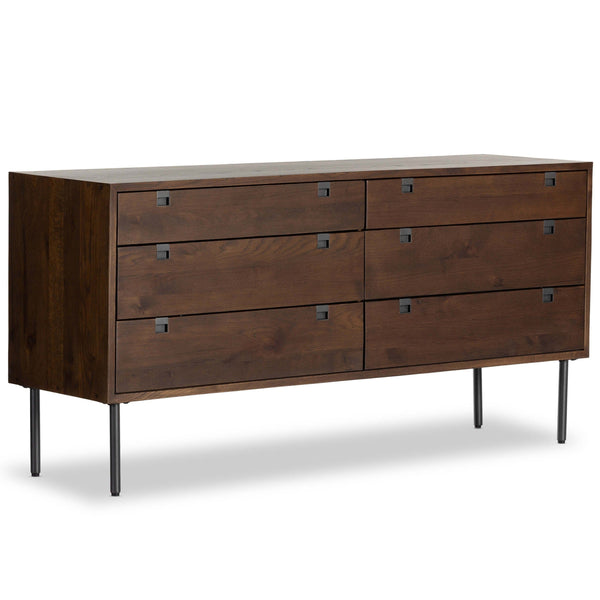 home fashion Carlisle 6 Drawer Dresser Russet Oak by Four Hands